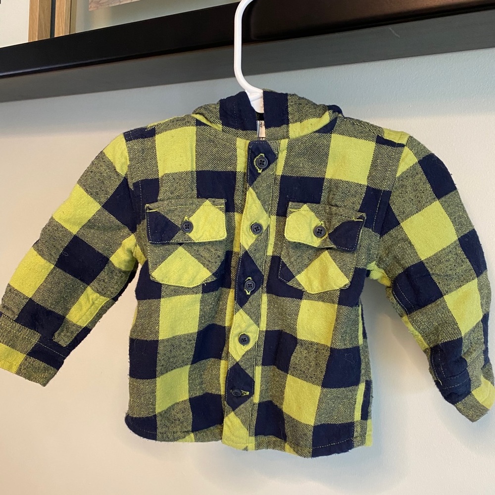 Gymboree baby boy flannel jacket